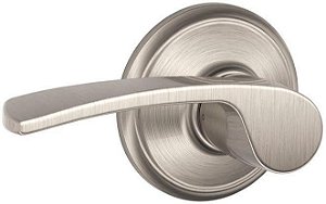 Maçaneta para Hall e Closet Schlage F10VMER619 Merano, Níquel Acetinado