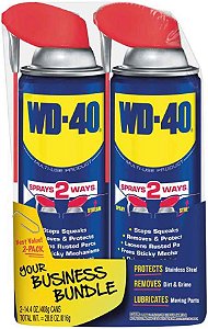 Fórmula Original WD-40, Produto Multiuso com Smart Straw, Pulveriza de 2 Maneiras, 14.4 OZ [Pacote com 2]