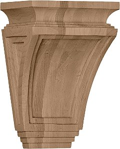 Ekena Millwork COR06X04X09ARRW Artes e Ofícios Madeira Cachorros, 6L x 4P x 9A, Borracha Madeira