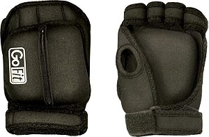 Luvas Aeróbicas de Neoprene Ponderadas GoFit - Tamanho Único, Preto, GF-Wag