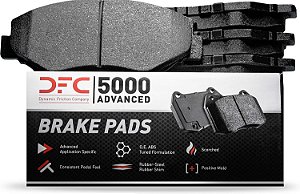 Pastilhas de Freio Avançadas 5000 da Dynamic Friction Company - Semi Metálicas 1551-0711-00 - Conjunto Traseiro
