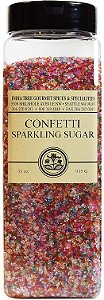 Açúcar Brilhante Puro Confetti, Pacote de Despensa, Granulados de Açúcar Brilhante para Assar e Decorar, 33 Oz (Pacote de 1)
