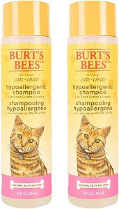 Shampoo hipoalergênico Burt's Bees para gatos com manteiga de karité e mel | Shampoo hidratante e nutritivo para gatos | Livre de crueldade, sulfatos e parabenos, pH balanceado para gatos - Fe