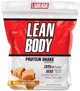 Nutrição Labrada - Corpo Magro 16 porções MRP 2,47lb Sacola, Caramelo Salgado (Caramelo Salgado) Embalagem Pode Variar