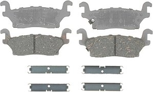 ACDelco Silver 14D1120CH Conjunto de pastilhas de freio a disco traseiro cerâmico com hardware