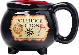 Caneca de Café de Cerâmica Esculpida em 3D da Warner Bros Harry Potter Polyjuice Potion Caldeirão, 20 Onças
