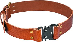 Cinto de Ferramentas de Couro Klein Tools 5826L com Fivela de Liberação Rápida, 32 a 40 Polegadas de Cintura, Tamanho Grande.