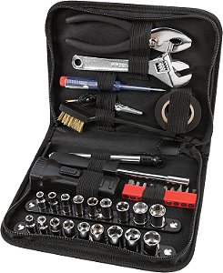 Conjunto de Ferramentas Compactas de 38 Peças Performance Tool W1197 com Estojo de Zíper