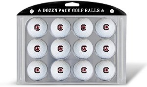 Bolas de golfe do tamanho regulamentar da NCAA para equipe, embalagem com 12 unidades, impressão durável em cores da equipe.