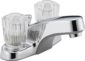 Torneria de Banheiro de Duas Alças Clássica Peerless P245LF, Cromada