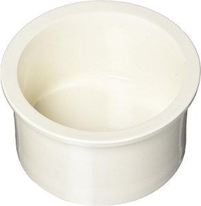 Conjunto de tigelas de cerâmica de reposição para produtos pet Prevue, cor branca (6404) com 4 unidades, embalagem com 1 unidade.