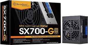Fonte de Alimentação Totalmente Modular SilverStone Technology SST-SX700-G 700W SFX 80 Plus Gold com Ventilador de 92mm Melhorado e Capacitores Japoneses