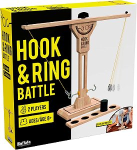 Jogos Buffalo - Batalha de Gancho e Anel - Jogo de Festa de Alta Velocidade para 2 Jogadores