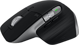 Logitech MX Master 3S para Mac Mouse sem fio Bluetooth, Rolagem ultra-rápida, Ergonômico, 8K DPI, Cliques silenciosos, Rastreamento em vidro, USB-C, Apple, iPad - Cinza Espacial -