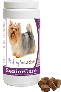Suplemento mastigável para cuidados de cães idosos da raça Yorkshire Terrier - 100 unidades