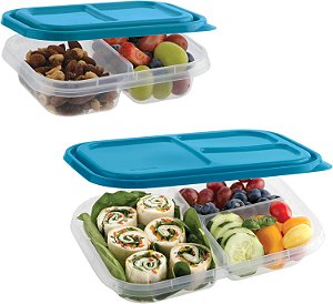 Conjunto de 14 recipientes de armazenamento de alimentos de plástico sem BPA GoodCook EveryWare com tampas - Conjunto de almoço (42035)