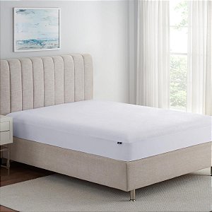 Protetor de colchão Serta Soft Top, 76 x 80, com prevenção de odores e resistente a manchas, à prova d'água, com bolso elástico profundo de 18 para ajuste seguro, para col