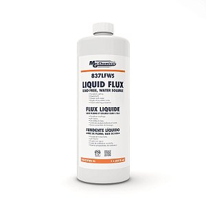 MG Chemicals 837LFWS Fluxo Solúvel em Água Sem Chumbo, 1 Litro, Frasco, Transparente (837LFWS-1L)