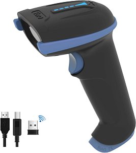 Scanner de código de barras sem fio e com fio Tera 1D 2D QR com Indicador de Nível de Bateria, Leitor de Código de Barras Digital Impresso sem Fio, Compacto e Pronto para Usar, Modelo D510