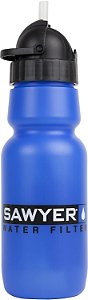 Filtro de garrafa de água pessoal Sawyer Products SP140, 34 onças, azul