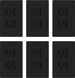 Capa de tomada à prova de crianças ENERLITES, Auto-fechamento, Serve para tomadas duplex e decorativas, Design de segurança, Plugue de tomada resistente a manipulações para receptáculo, Tamanho 4,75 x 3