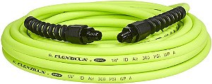 Mangueira de ar Flexzilla Pro, 1/4 pol. x 25 pés, resistente, leve, híbrida, ZillaGreen - HFZP1425YW2