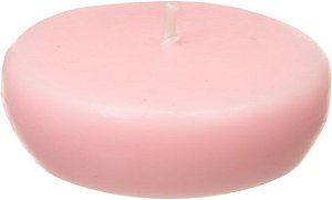 Vela Flutuante Zest Candle CFZ-025 com 24 Peças, 5,7 cm, Rosa Claro