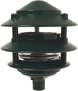 Luminária de jardim incandescente BELL 5884-8, 3 camadas, verde