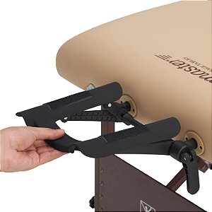 Suporte Facial Ergonômico Dream Master Massage para Mesa de Massagem - Tamanho Universal, Preto