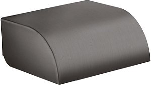Suporte para rolo circular de 6 polegadas AXOR Universal com tampa em cromo preto escovado, 42858340