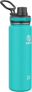 Garrafa de água de aço inoxidável com isolamento a vácuo Takeya Originals, 24 oz, Oceano