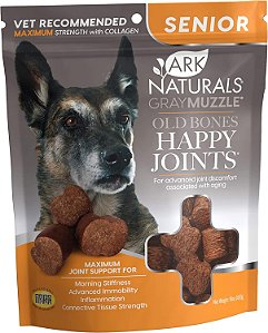 ARK NATURALS Mordida Feliz para Articulações de Cães de Raças Grandes da Gray Muzzle para Cães Idosos, Recomendado por Veterinários para Apoiar a Cartilagem e Função Articular, 500 mg de