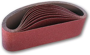 IVY Classic 43106 Flex-Abrasive 4 polegadas x 24 polegadas 120 Grit Fina Cinto de Lixa de Óxido de Alumínio de Pano de Resina, 10 unidades
