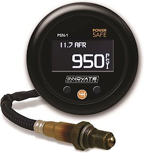 Innovate Motorsports 3893 38930 PSN-1: POWERSAFE Medidor de Pressão de Garrafa de Nitrato e Kit de Medidor de Proporção de Ar/Combustível LARGO.