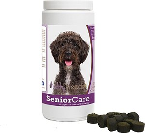 Suplementos mastigáveis para Cuidados do Cão Sênior Schnoodle da Marca Healthy Breeds com 100 Unidades