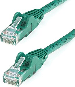 Cabo Ethernet CAT6 de 100 pés da StarTech.com - Cabo Ethernet Gigabit CAT 6 Verde - 650MHz 100W PoE++ RJ45 UTP Categoria 6 Rede/Cabo de Conexão sem Engate com Alívio de Tensão Test