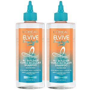 Shampoo Micelar L'Oreal Paris Elvive Dream Lengths Curls Sem Acúmulo, Sem Sulfato, Silicone e Parabenos, com Ácido Hialurônico e Óleo de Rícino. Melhor para Cachos do Tipo