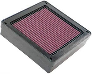 Filtro de ar do motor K&N: Reutilizável, Limpo a cada 75.000 milhas, Lavável, Filtro de ar de reposição para carro: Compatível com MITSUBISHI 1995-2009 (Outlander, Lancer