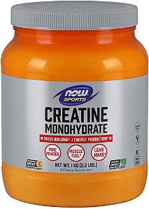 Nutrição Esportiva NOW, Creatina Monoidratada em Pó, Ganho de Massa*/Produção de Energia*, 2.2 Libras.