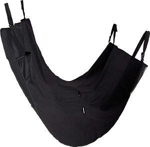 Cobertura impermeável para banco traseiro de carro para cães BDK, estilo hammock completo - Capa de assento traseiro automotivo resistente preto Oxford para cães.