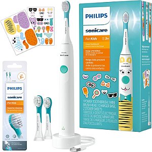 Philips Sonicare para Crianças Edição Design de Bichinho de Estimação, Elétrica com Fio, Pacote de Cabeças de Escova, BD1005/AZ