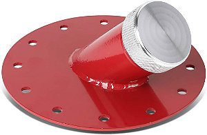 Tubo de abastecimento de combustível de 45 graus para célula de combustível DNA Motoring ALUFTCT1RD com tampa