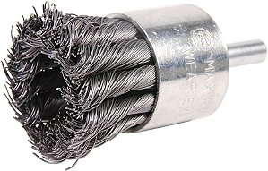 Mercer Industries 181031B - Escova de Nó Premium com Haste de 1-1/2 x 1/4, Fio de Aço Temperado .014 (pacote com 10)