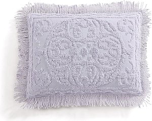 Beatrice Home Fashions Medallion Chenille, King Sham, Lavanda