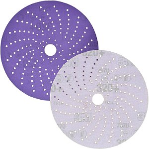 Disco Abrasivo 3M Cubitron II Hookit Clean Sanding 31370, 6 polegadas, granulação 40+, pacote com 50 discos, alto desempenho, longa duração, padrão multi-furo, acabamento