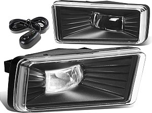 Luz de neblina de LED DNA MOTORING FL-ZTL-262-CH com interruptor [compatível com 07-08 Escalade / 07-13 Avalanche / 07-15 Silverado]
