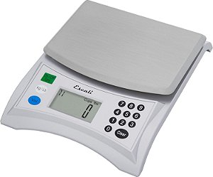 Balança de Cozinha/Padaria/Culinária de Medição de Grande Volume Escali Pana V136, Pré-programada com Mais de 500 Ingredientes, Display Digital LCD, Capacidade de 13lb, Universal, Cinza Claro