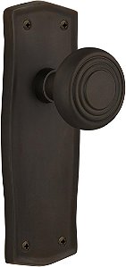 Placa Prairie Nostálgica com Maçaneta Deco, Simplesmente Fica, Bronze Antigo