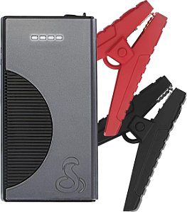 Cobra 800A Jump Starter - Jump Starter de íon de lítio e Power Bank com USB de carga rápida, lanterna LED, cabos de ligação, 800 Amp Peak Power para qualquer carro, SUV ou motocicleta.