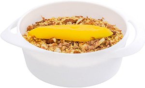 Tigelas de Prova 3 Onças de Plástico Branco, Resistentes a Rachaduras, para Mini Petiscos ou Sobremesas, 100 Tigelas de Prova Redondas - Infinity Pot, Alças Incorporadas, 2,5